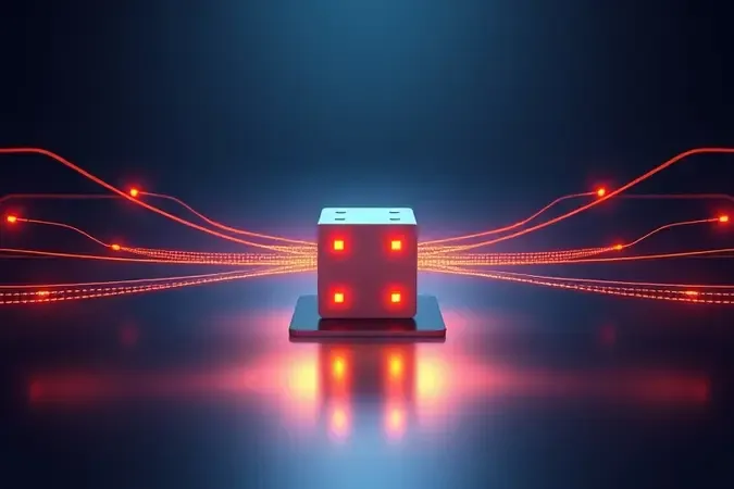 Conceito visual de balanceamento de carga e failover em um roteador dual WAN moderno