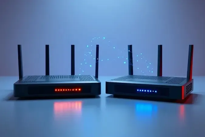 Comparação entre roteador gigabit e fast ethernet com fluxos de velocidade