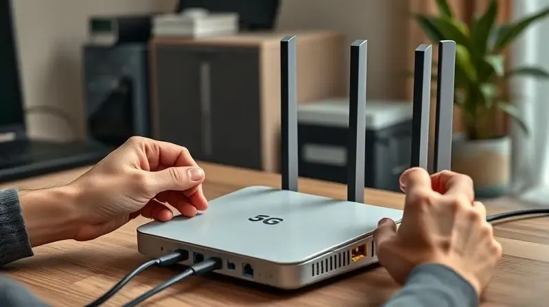 Passo a passo de configuração do roteador 5G Claro para instalação simples em casa.