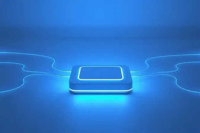 Ilustração conceitual de duas conexões de internet convergindo em um roteador central moderno
