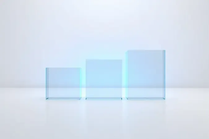 Representação conceitual das gerações de wi-fi com painéis translúcidos emitindo ondas de sinal em intensidade crescente
