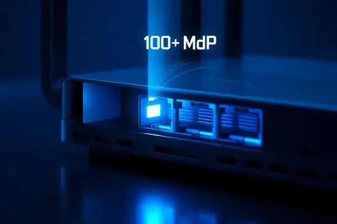 Porta gigabit de roteador para aproveitar internet acima de 100 mbps