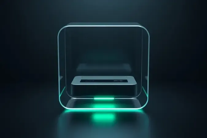 Imagen conceitual de un roteador moderno protegido por um escudo translúcido y elegante, simbolizando una red Wi-Fi segura.