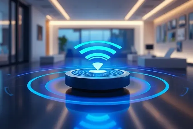 Ponto de acesso mesh emitindo sinal wi-fi 6 com fluxos de dados de alta velocidade